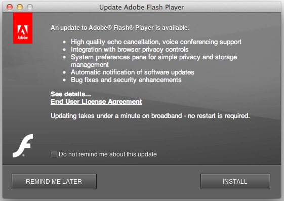 Adobe Flash Player For Mac Wont Work