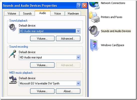 unable to install sound drivers in windows xp