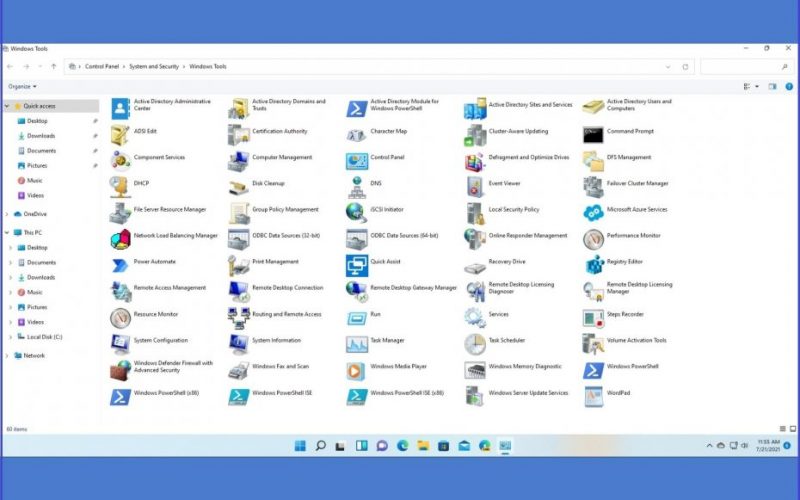 admin tools windows 11 download