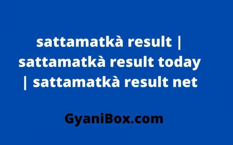 Sattamatkà Result Net Result