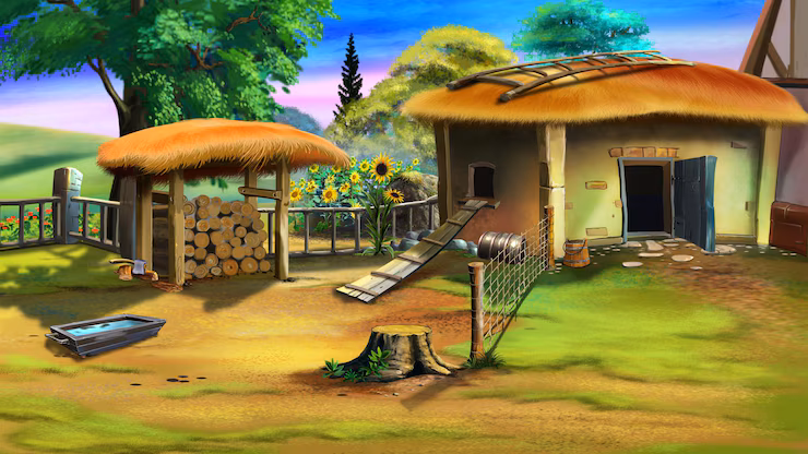 Traditional village life in sodziu with rural scenery and culture